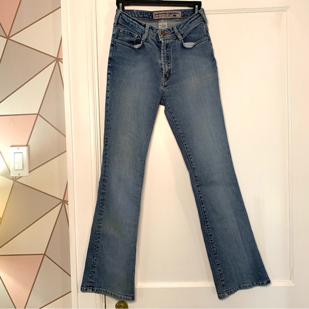 Y2K Parasuco Women’s Boot Cut Jeans Extreme Fit Light Wash Extra Small XS 27
